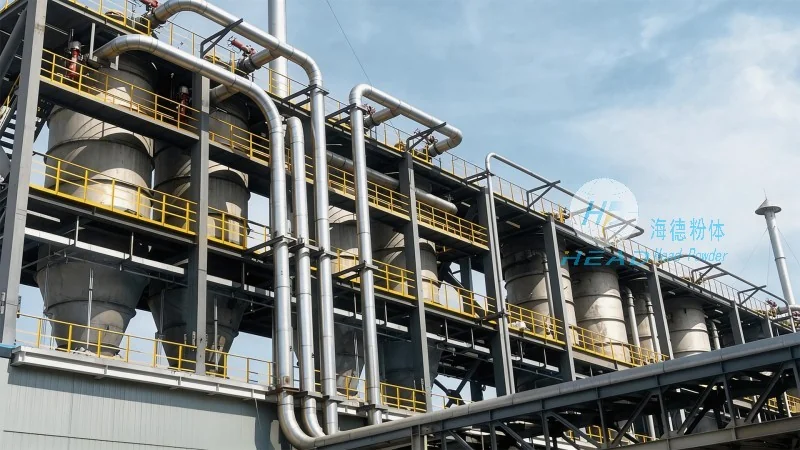 Dubaj, UAE Projekt przenoszenia pneumatycznego ciśnienia dodatniego proszku soli nieorganicznych