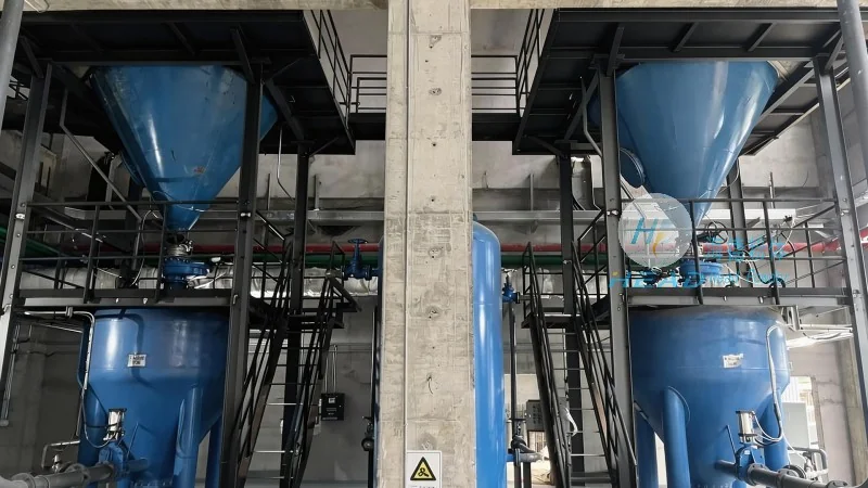Rozwiązanie pneumatycznego przenoszenia granularnego węgla