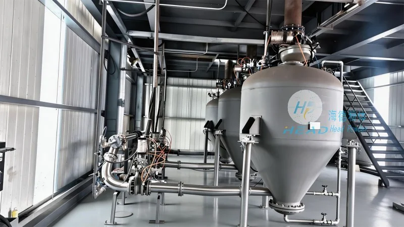 Projekt pneumatycznego przenoszenia ultra-częstego proszku mineralnego w Peru Huancayo