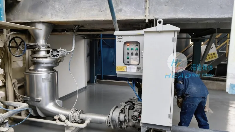 System pneumatycznego przenoszenia proszku PTFE
