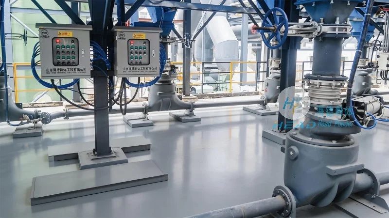 Projekt pneumatycznego przenoszenia chemicznych, mineralnych proszków w Nairobi, Kenia